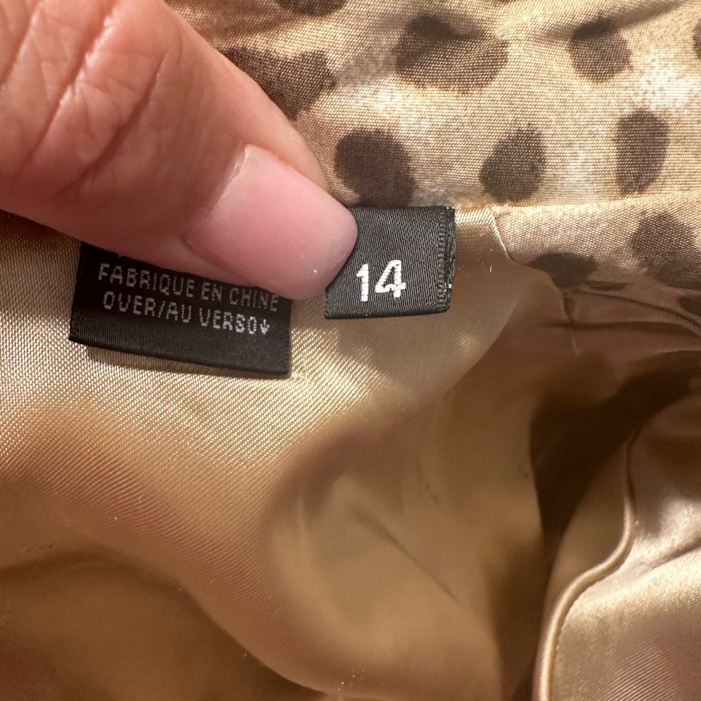 Dana Buckman animal print jacket. Size 14.. - Picture 8 of 11